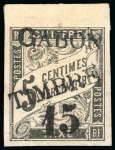 Stamp of Large Lots and Collections French Colonies - Gabon: 1886-1932 including 1889 15 on 5c (signed) and 25 on 20c,...