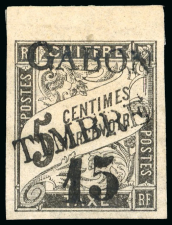 Stamp of Large Lots and Collections French Colonies - Gabon: 1886-1932 including 1889 15 on 5c (signed) and 25 on 20c,...
