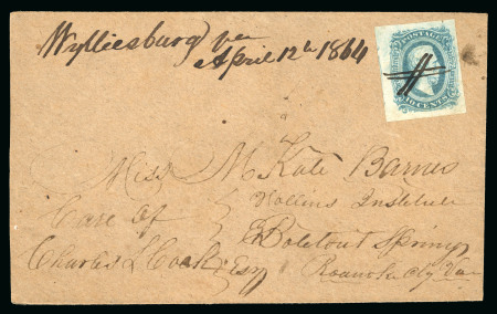 Stamp of United States » Confederate States Confederate States 1861-64, group of six fine covers and three stamps