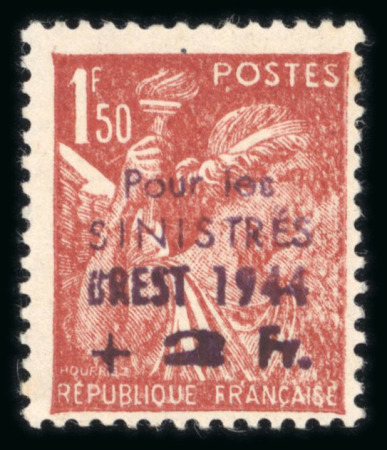 Stamp of France » Libération Brest (Finistère): types Mercure, Pétain, référencé