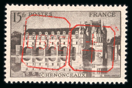 Stamp of France » Libération Mornant (Rhône): 25 francs Chenonceaux, Mayer n°17C