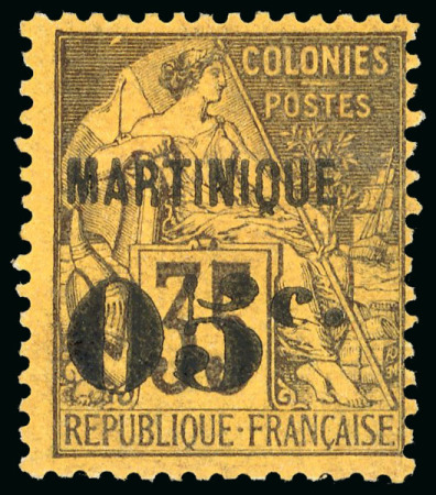 Stamp of Large Lots and Collections French Colonies - Martinique: 1886-1937 with a fine group of 1886-91 surcharges