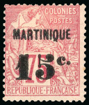 Stamp of Large Lots and Collections French Colonies - Martinique: 1886-1937 with a fine group of 1886-91 surcharges