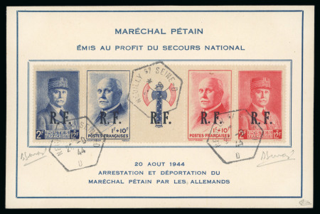 Stamp of France » Libération Neuilly sur Seine (Seine): Bande Francisque, Mayer