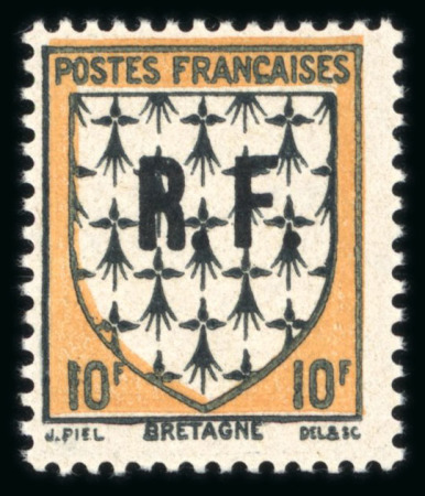 Stamp of France » Libération Poitiers (Vienne): Type Blason Bretagne, Mayer n°64C**,