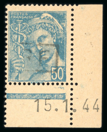 Stamp of France » Libération Poitiers (Vienne): Type Mercure, sur coin daté du 15.1.1944