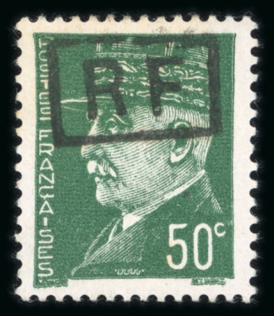 Stamp of France » Libération Poitiers (Vienne): Type Pétain , 50c vert, Mayer n°35