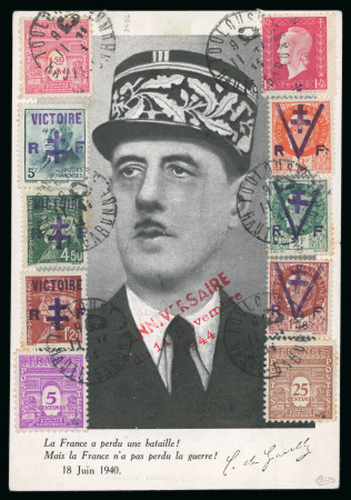 Stamp of France » Libération Toulouse (Haute-Garonne): Carte à l'effigie du général