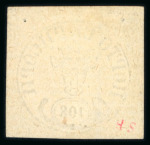 Stamp of Romania » 1858 Moldavian Bull's (21 July) Handstruck at Jassy on wove paper (81pa.) or laid paper (other values). » Reprints Romania 27pa black on yellow-rose, 54pa black on rose-white, 108pa black on rose-white, and 5pa