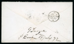 Stamp of Nigerias » Lagos 1872 (Jun 6) envelope from Lagos with a fine strike of the "PAID / AT / LAGOS" crown circle hs in black