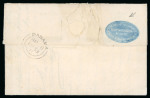 Stamp of Great Britain » British Post Offices Abroad » Crown Circle Handstamps Colombia - Panama: 1853 (Apr 8) entire from San Francisco to Chile with fine "PAID / AT / PANAMA" crown circle hs i