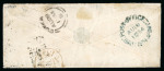 Stamp of Great Britain » British Post Offices Abroad » Crimea 1854 (Aug 16) envelope from Crimea to England with three 1854 1d red-brown pl.183 perf.16 cancelled by single "* (crown) *" barred oval