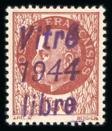 Stamp of France » Libération Vitré (Ille et Vilaine): Type Pétain, Mayer N°1 *,