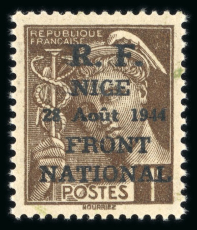 Stamp of France » Libération Nice (Alpes Maritimes): Type Mercure, Mayer n°7 **,
