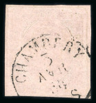 Stamp of Italian States » Sardinia 1853 Italy Sardinia 40c rosa Haute Savoie CHAMBERY