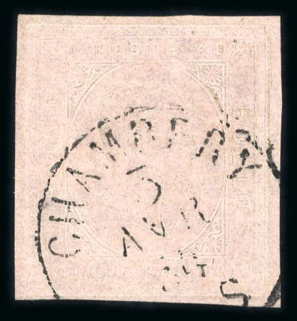 Stamp of Italian States » Sardinia 1853 Italy Sardinia 40c rosa Haute Savoie CHAMBERY