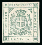 Stamp of Italian States » Modena 1859 Modena Gov. Prov. complete set, hinged