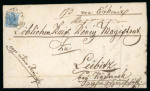 Stamp of Romania » Former Austrian Territory 1855 ROMANIA Austria ER-SEMJEN Folded registered lettersheet against return receipt