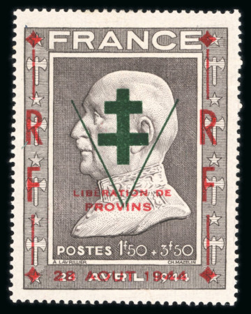Stamp of France » Libération Provins (Seine et Marne): Type Pétain, Mayer n°49 *,