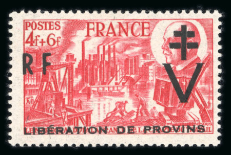 Stamp of France » Libération Provins (Seine et Marne): Effigie Pétain sur Y&T n°607/608,