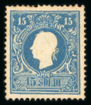 Stamp of Austria » Lombardy Venetia 1859 Lombardy Venetia Austria 15c type II  mint hinged,