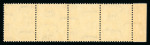 Stamp of Egypt » 1922-1936 King Fouad I Definitives 1927 King Fouad 15m ultramarine, horizontal strip of four tête-bêche