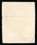 Stamp of Switzerland / Schweiz » Sitzende Helvetia Ungezähnt 1854-62 Strubel, 3 weissrandige Marken mit schönen Entwertungen