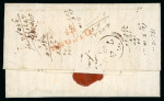 Stamp of Great Britain » Postal History » Pre-Adhesive & Stampless 1827 (July 31) entire from Dublin to Tuscany