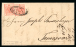 Stamp of Romania » Former Austrian Territory 1850 Romania Austria Cover 3Kr (2) CARANSEBES, 1st month of usage of Austrian adhesives