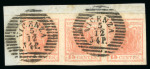 Stamp of Austria » Lombardy Venetia 1850 Lombardy Venetia Austria Italy 15c mixed types strip of 3 pmk VICENZA