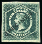 Stamp of Australia » New South Wales 1855, 5d green to 1s pale red, unused with black "SPECIMEN" overprint