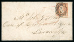 Stamp of Australia » Victoria 1854 Victoria ship-letter 6d to Launceston (Tasmania)