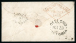 Stamp of Australia » Victoria 1854 Victoria ship-letter 6d to Launceston (Tasmania)