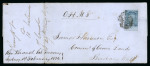 Stamp of Australia » New South Wales 1851-55 New South Wales 2d worn plate bottom margin Sidney to Brisbane waters