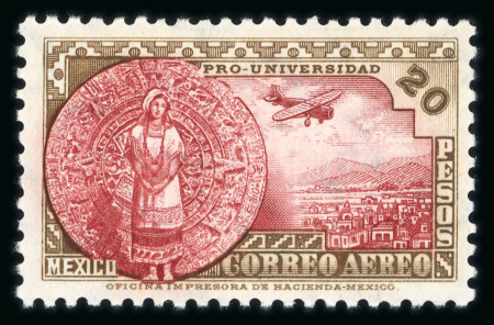 Stamp of Mexico 1934 Air Mail 20c to 20p mint n.h. set