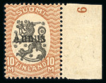 Stamp of Finland » Finland Aunus Finnish Occupation in Russia 1919 SG n° 1-8 mint, very fine set;