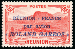 Stamp of Colonies françaises » Réunion 1937, Poste Aérienne Y&T n° 1 surchargé "Réunion -
