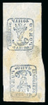 Stamp of Romania » 1858 (1st Nov.) - 1861 Moldavia - Handstruck at Jassy - Imperforate 40 Parale blue on white paper, mint with original gum,