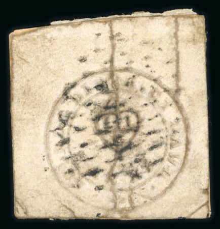 Stamp of India » 1852 Scinde Dawk India 1852 Scinde District 1/2a white, imperforate, cancelled