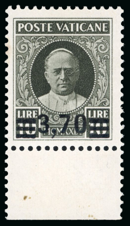 Stamp of Italy » Vatican State 1934 Provisional set of six, mint nh, each with sheet