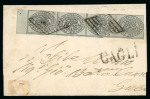 Stamp of Italian States » Papal States 1852-1859 Selection of five folded covers with an array of frankings