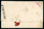 Stamp of Italian States » Papal States 1852-1859 Selection of five folded covers with an array of frankings