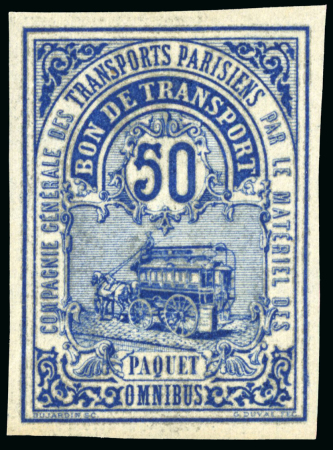 Stamp of France » Colis Postaux 1878, Paris pour Paris, Spink n°1/4 *.Paquet Omnibus,