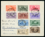 Stamp of Italy » Regno d'Italia 1931 Birth of Virgil complete set on registered letter and 1931 Saint Antonio complete set on registered letter