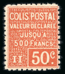 Stamp of France » Colis Postaux 1926, valeur déclarée, Y&T n° 56 *, cote 1'000€, TB.