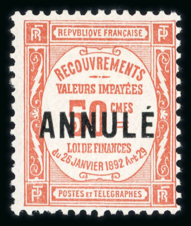 Stamp of France » Cours d'Instruction Cours d'Instruction taxe YT n° 47-CI1 neuf *, signé