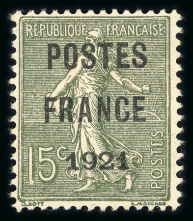 Stamp of France » Préoblitérés 1921, Type Semeuse,  Y&T n°34 (*), signé Calves, cote