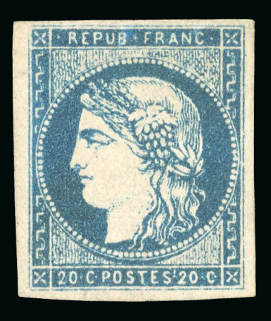 Stamp of France » Emission de Bordeaux 1870 1870, Type Cérès, Y&T n° 44A type 1 report 1 neuf (*).