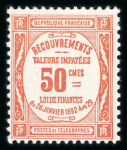 Stamp of France » Timbres-Taxe 1908-1925, timbre taxe Y&T n° 47 **.TB et signé Calves.