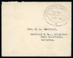 Stamp of India » 1855-1946 De La Rue and later Crown Colony Issues 1941 Stampless envelope to Calcutta, sent by Doreen,